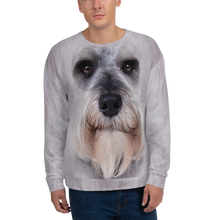 XS Schnauzer "All Over Animal" Unisex Sweatshirt by Design Express