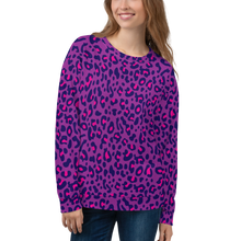 XS Purple Leopard Print Unisex Sweatshirt by Design Express