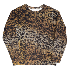 Leopard Brown Pattern Unisex Sweatshirt by Design Express