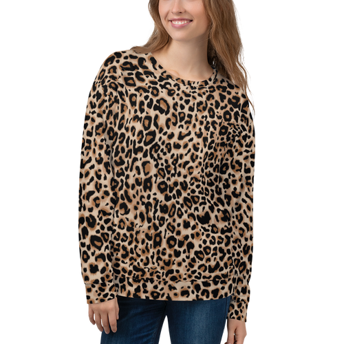 XS Golden Leopard Unisex Sweatshirt by Design Express