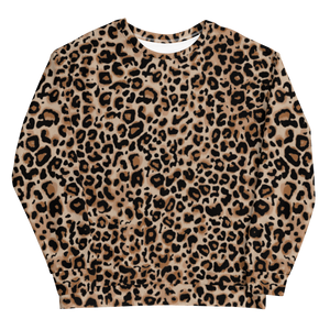 Golden Leopard Unisex Sweatshirt by Design Express