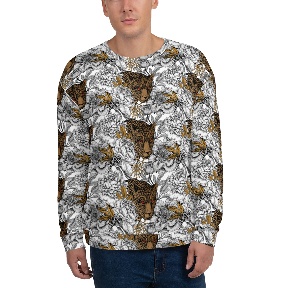 XS Leopard Head Unisex Sweatshirt by Design Express