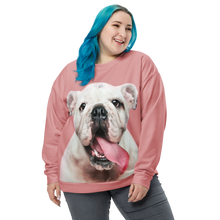 Cute White Bulldog Unisex Sweatshirt