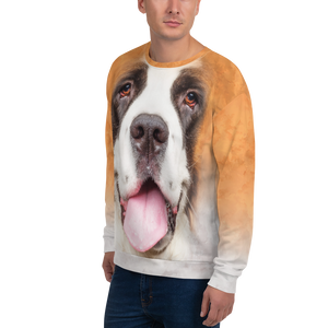 Saint Bernard "All Over Animal" Unisex Sweatshirt by Design Express