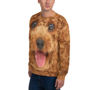 Poodle "All Over Animal" Unisex Sweatshirt by Design Express