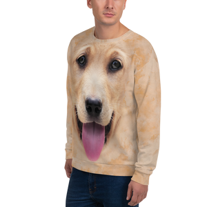 Yellow Labrador "All Over Animal" Unisex Sweatshirt by Design Express