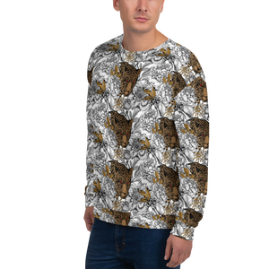 Leopard Head Unisex Sweatshirt by Design Express