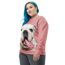 Cute White Bulldog Unisex Sweatshirt