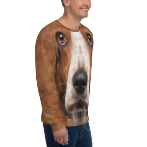 Basset Hound "All Over Animal" Unisex Sweatshirt by Design Express