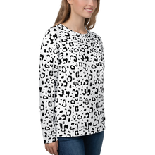 Black & White Leopard Print Unisex Sweatshirt by Design Express