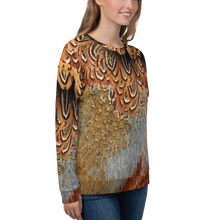 Brown Pheasant Feathers Unisex Sweatshirt by Design Express