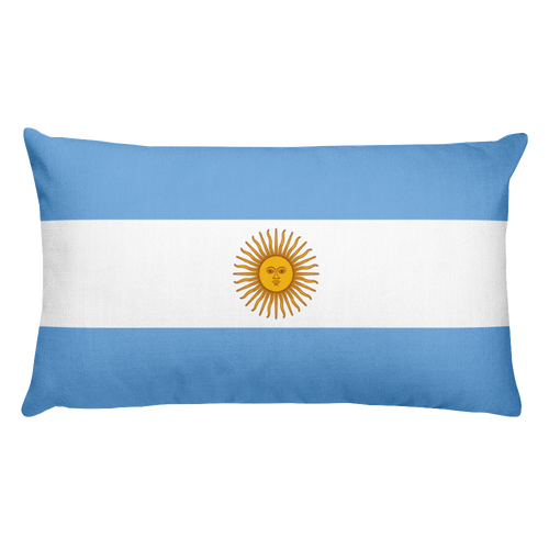 Default Title Argentina Flag Allover Print Rectangular Pillow Home by Design Express