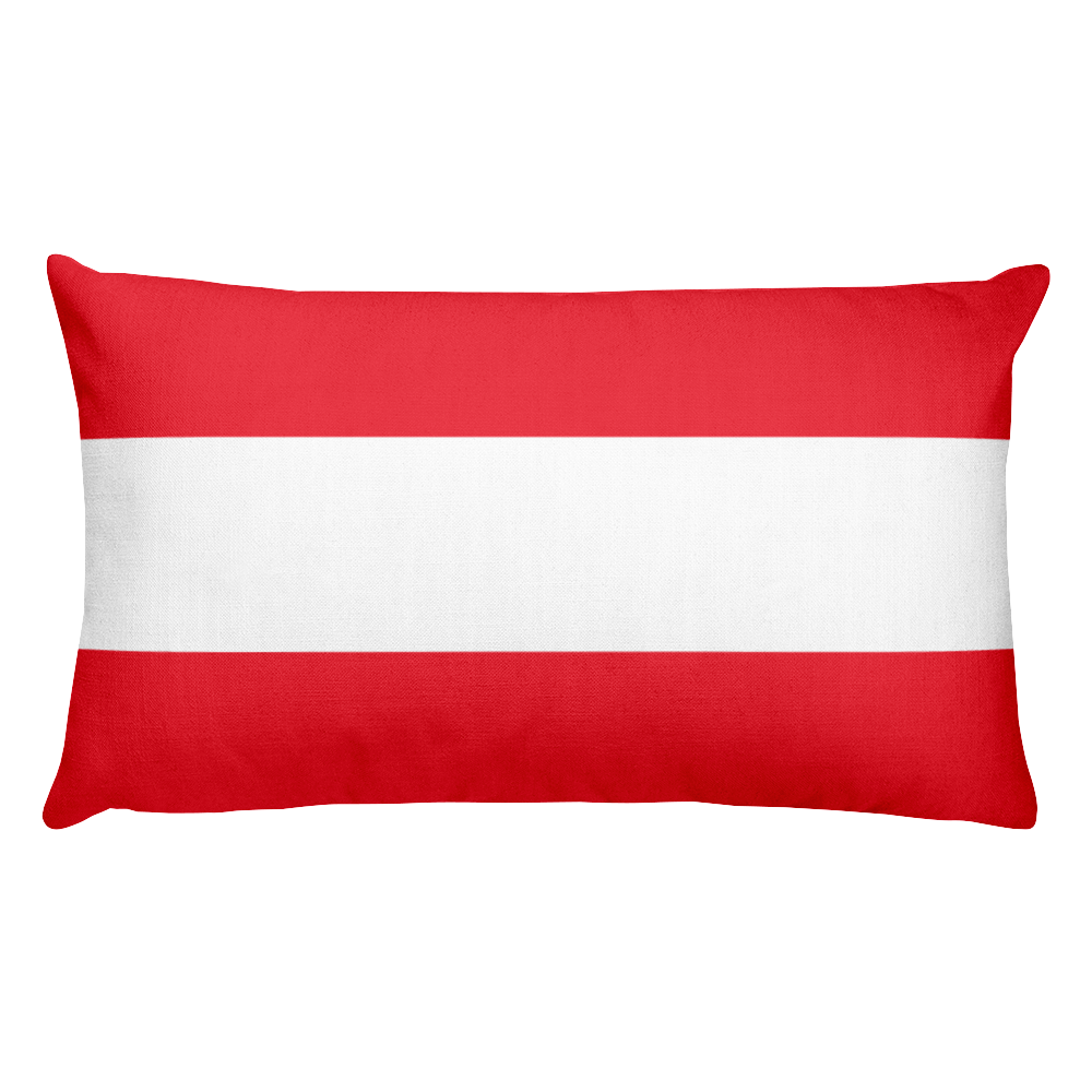 Default Title Austria Flag Allover Print Rectangular Pillow Home by Design Express