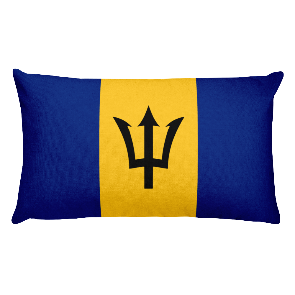 Default Title Barbados Flag Allover Print Rectangular Pillow Home by Design Express