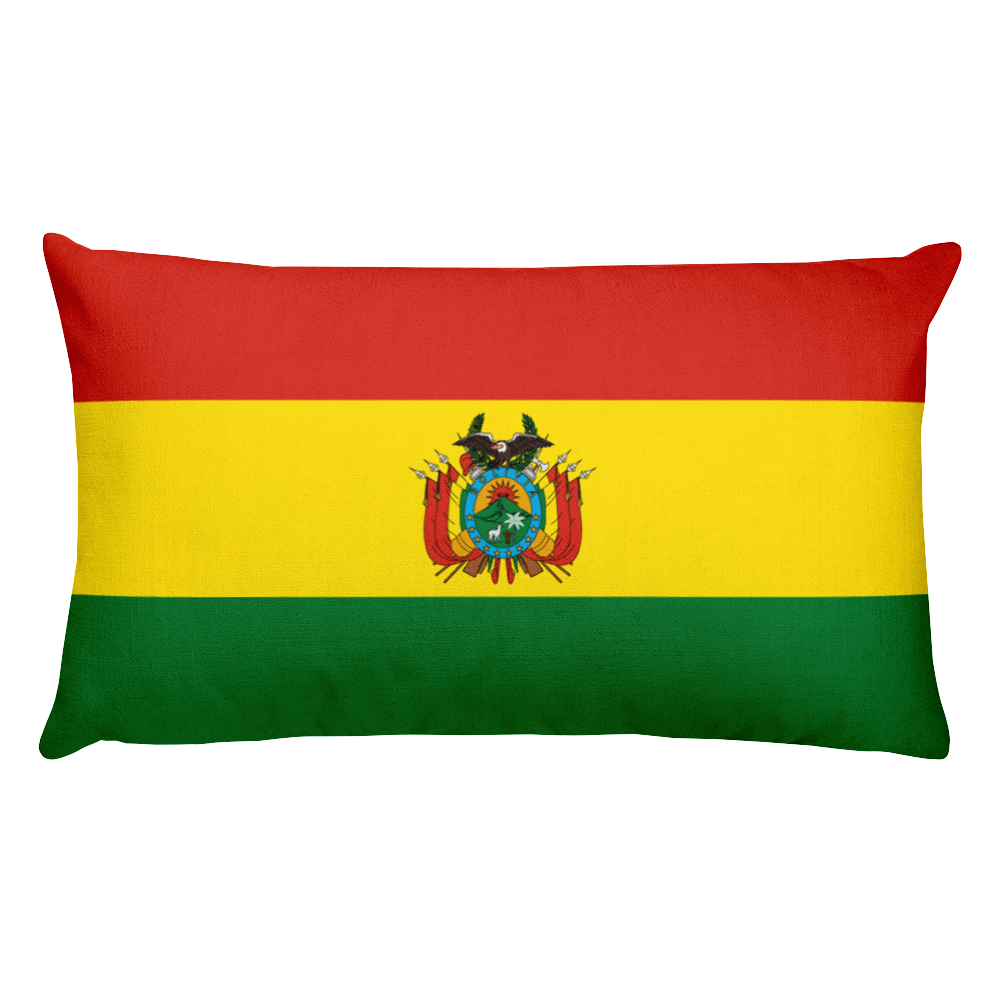 Default Title Bolivia Flag Allover Print Rectangular Pillow Home by Design Express