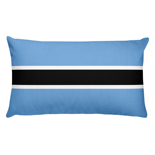 Default Title Botswana Flag Allover Print Rectangular Pillow Home by Design Express