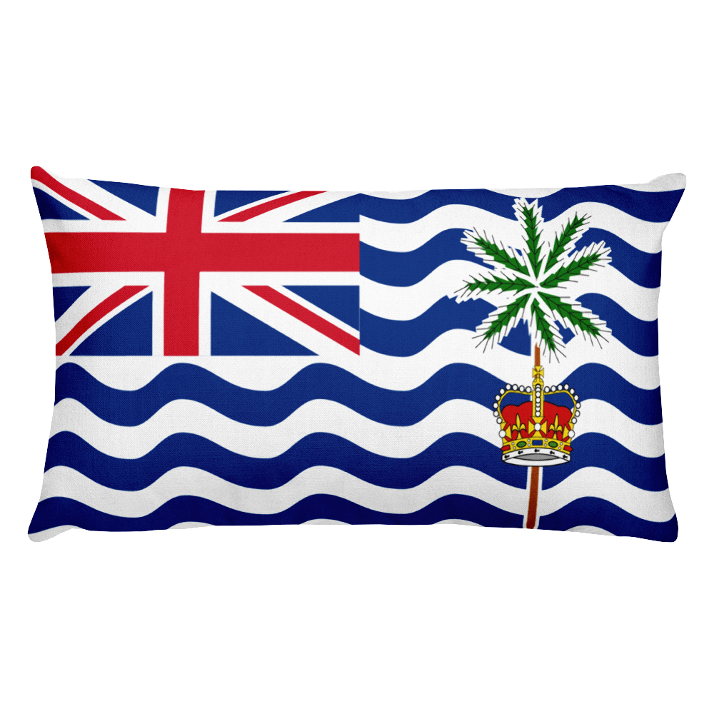 Default Title British Indian Ocean Territory Flag Allover Print Rectangular Pillow Home by Design Express