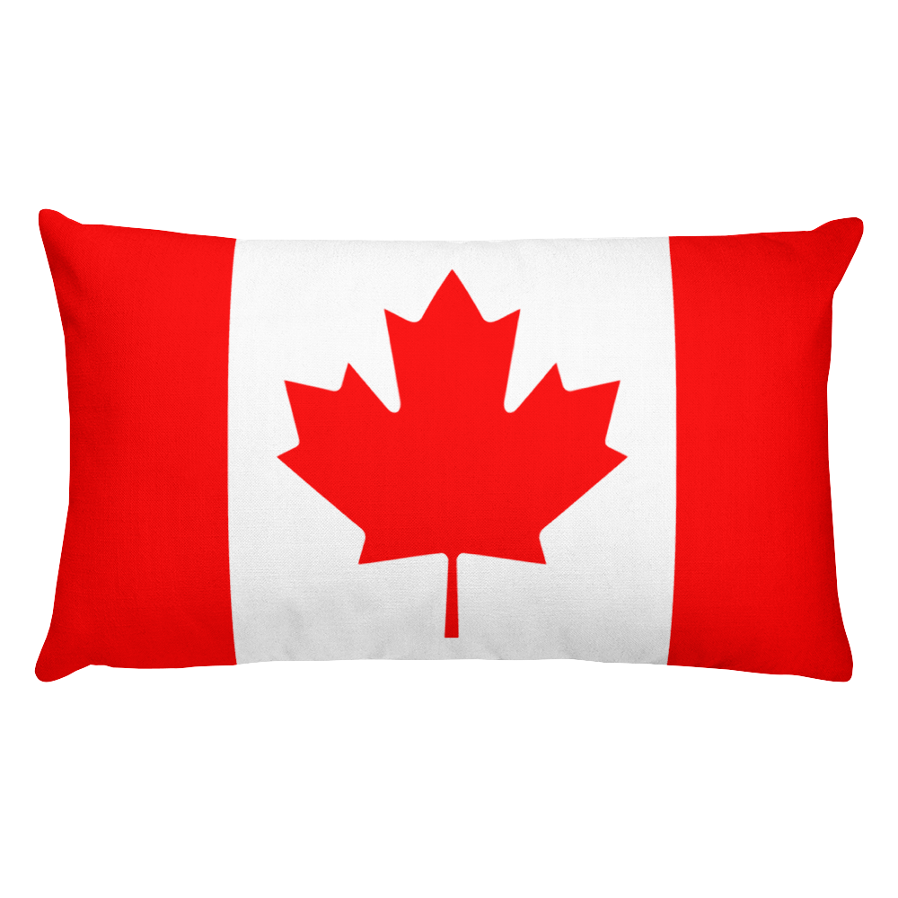 Default Title Canada Flag Allover Print Rectangular Pillow Home by Design Express