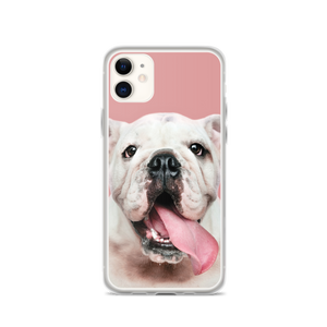 Cute White Bulldog Clear Case for iPhone®