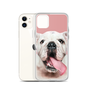 Cute White Bulldog Clear Case for iPhone®