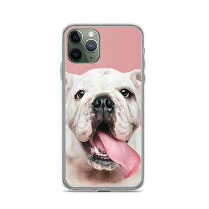 Cute White Bulldog Clear Case for iPhone®