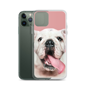 Cute White Bulldog Clear Case for iPhone®