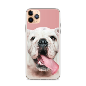 Cute White Bulldog Clear Case for iPhone®