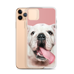 Cute White Bulldog Clear Case for iPhone®