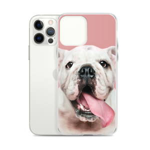 Cute White Bulldog Clear Case for iPhone®