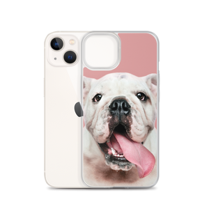 Cute White Bulldog Clear Case for iPhone®