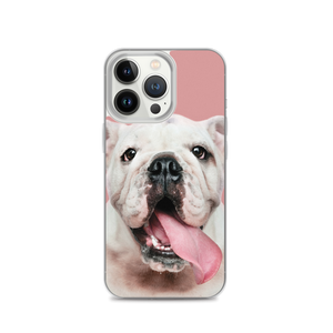 Cute White Bulldog Clear Case for iPhone®