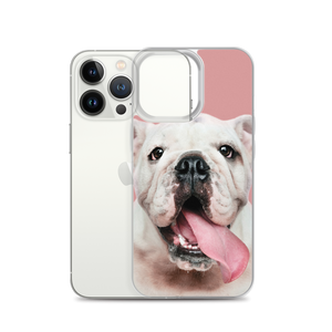 Cute White Bulldog Clear Case for iPhone®