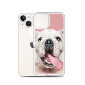 Cute White Bulldog Clear Case for iPhone®