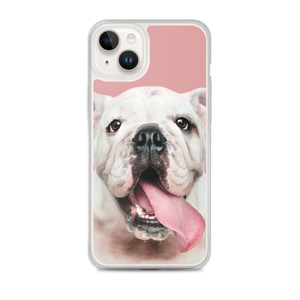 Cute White Bulldog Clear Case for iPhone®