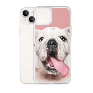 Cute White Bulldog Clear Case for iPhone®