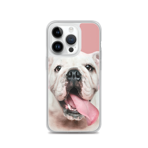 Cute White Bulldog Clear Case for iPhone®