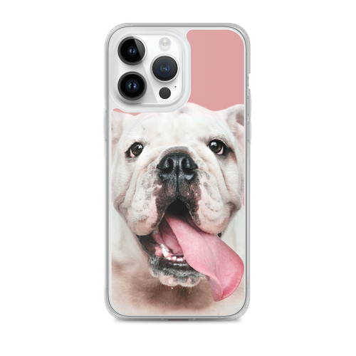 Cute White Bulldog Clear Case for iPhone®