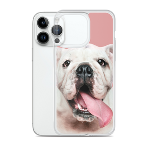 Cute White Bulldog Clear Case for iPhone®