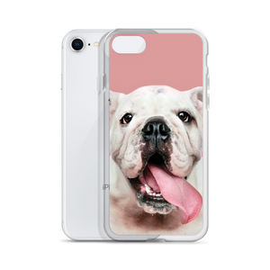 Cute White Bulldog Clear Case for iPhone®