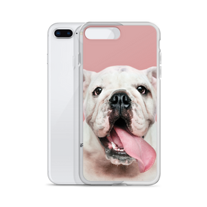 Cute White Bulldog Clear Case for iPhone®