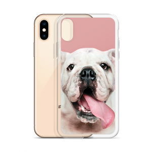 Cute White Bulldog Clear Case for iPhone®