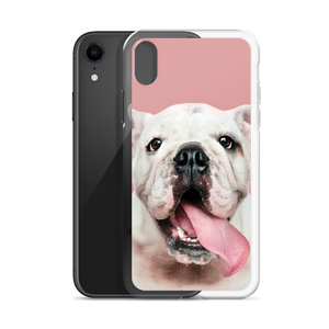 Cute White Bulldog Clear Case for iPhone®