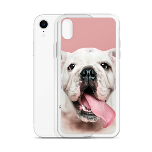 Cute White Bulldog Clear Case for iPhone®