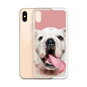 Cute White Bulldog Clear Case for iPhone®