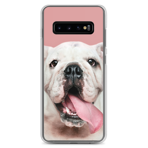 Cute White Bulldog Clear Case for Samsung®