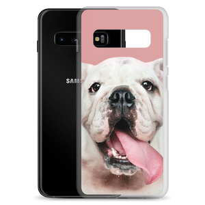 Cute White Bulldog Clear Case for Samsung®