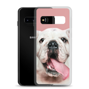 Cute White Bulldog Clear Case for Samsung®