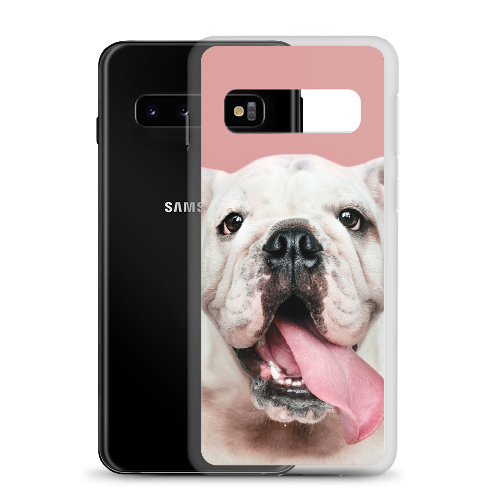 Cute White Bulldog Clear Case for Samsung®