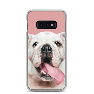 Cute White Bulldog Clear Case for Samsung®