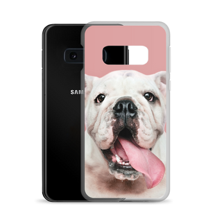 Cute White Bulldog Clear Case for Samsung®